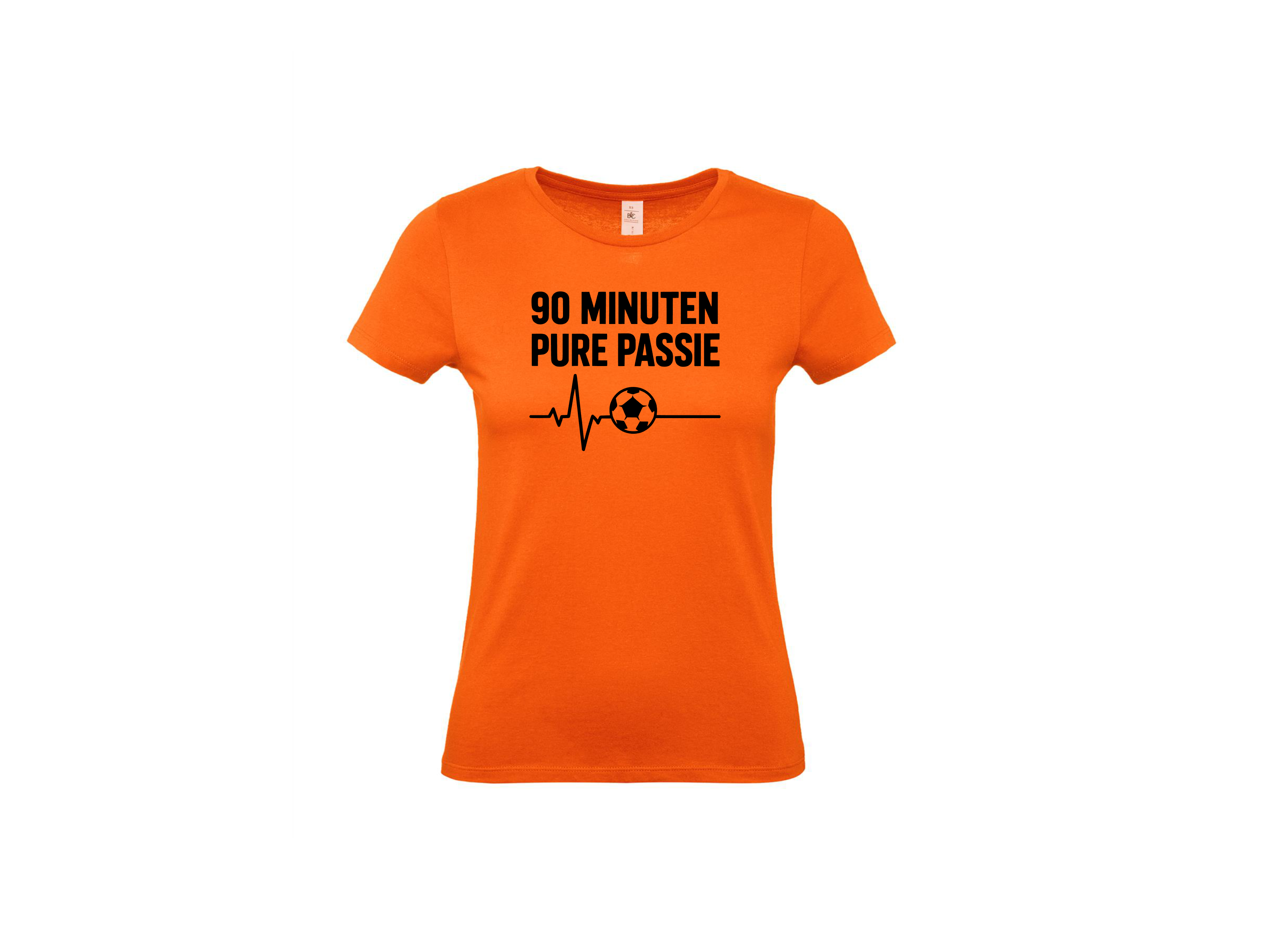 T-shirt met korte mouwen 90 Minuten Pure Passie – Voor de Echte Voetbalfan!