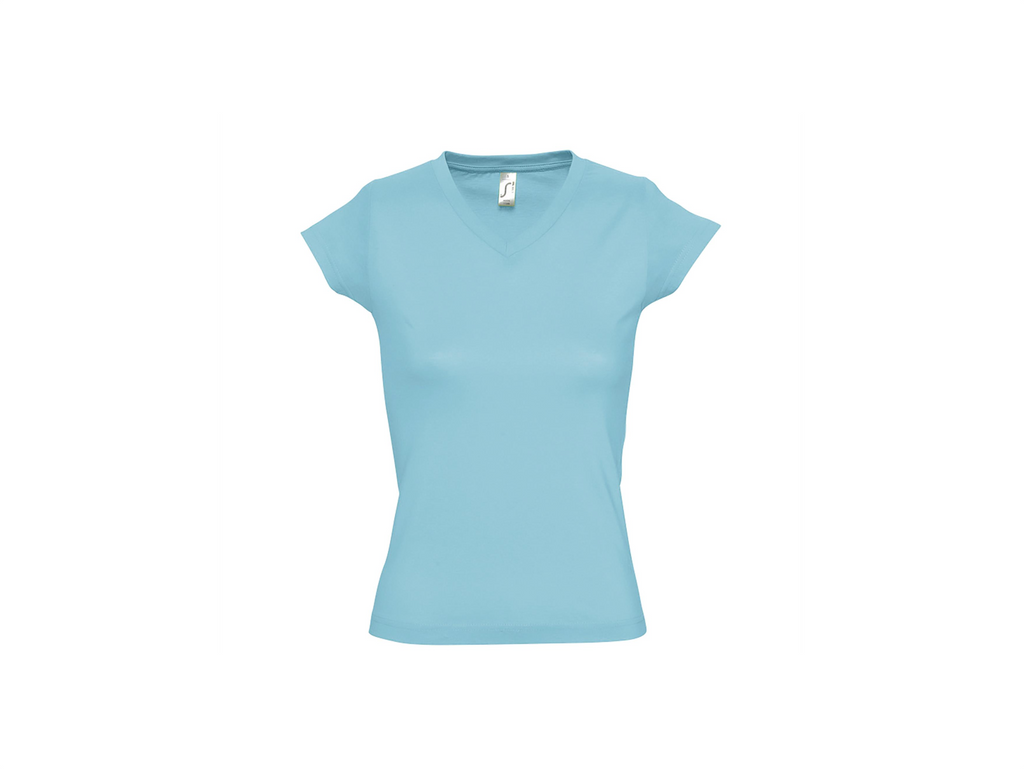 T-shirt dames met V-hals eigen Design