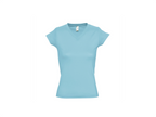 T-shirt dames met V-hals eigen Design