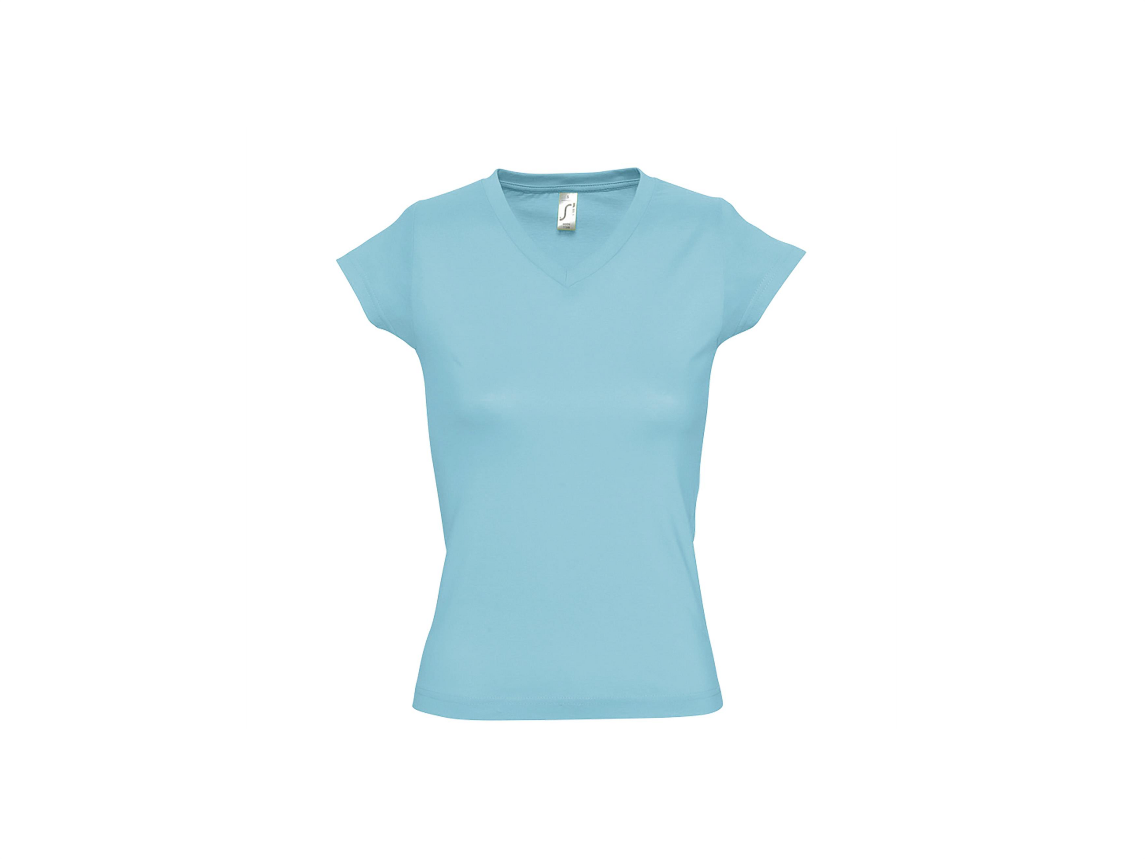 T-shirt dames met V-hals eigen Design
