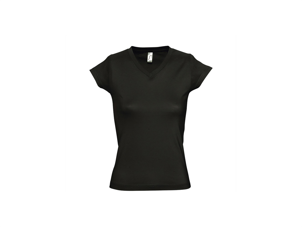 T-shirt dames met V-hals eigen Design