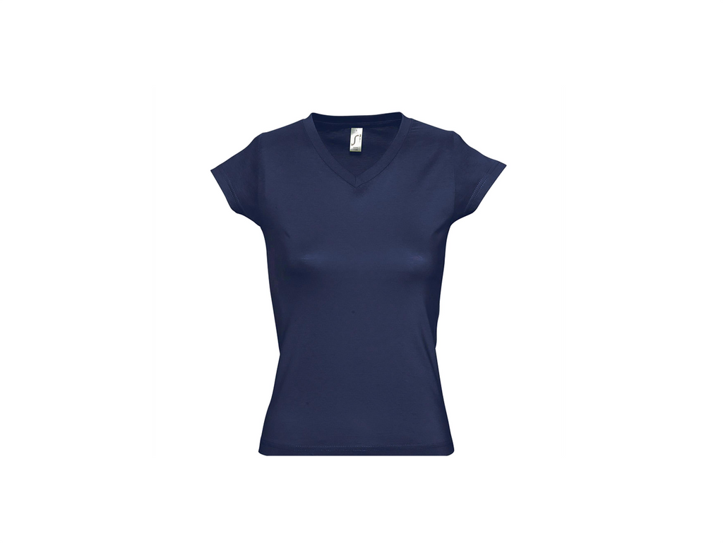 T-shirt dames met V-hals eigen Design