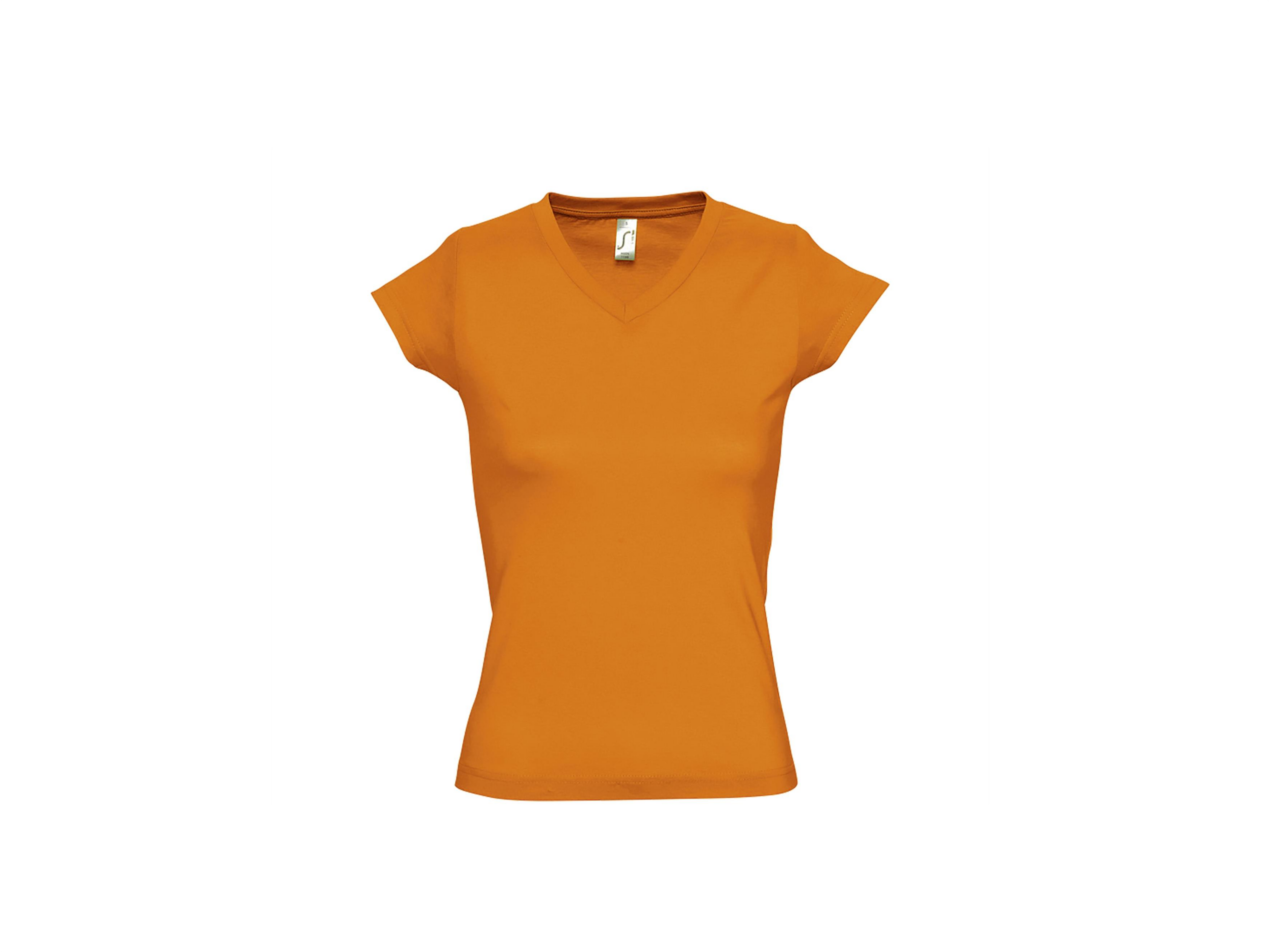 T-shirt dames met V-hals eigen Design