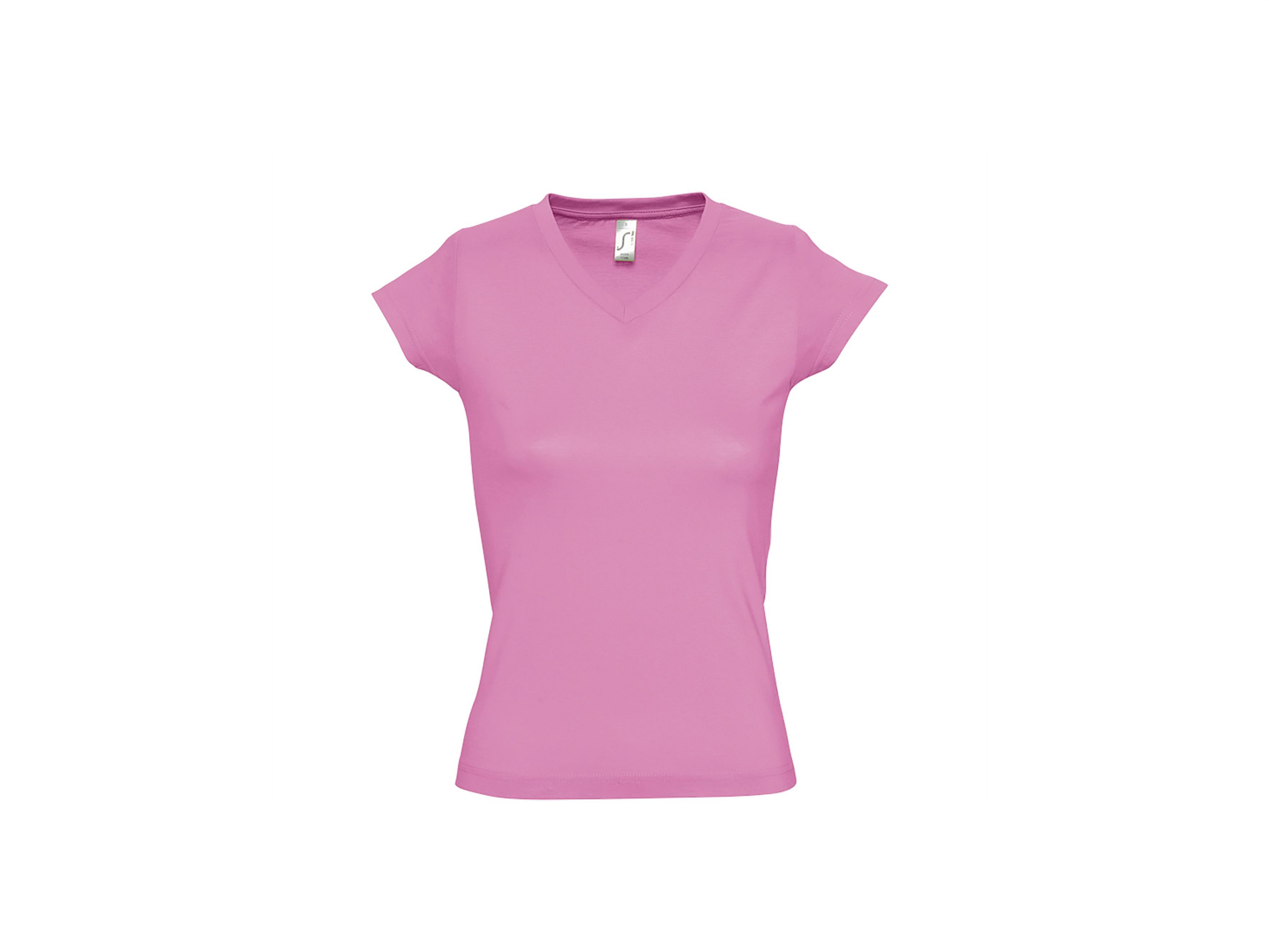 T-shirt dames met V-hals eigen Design