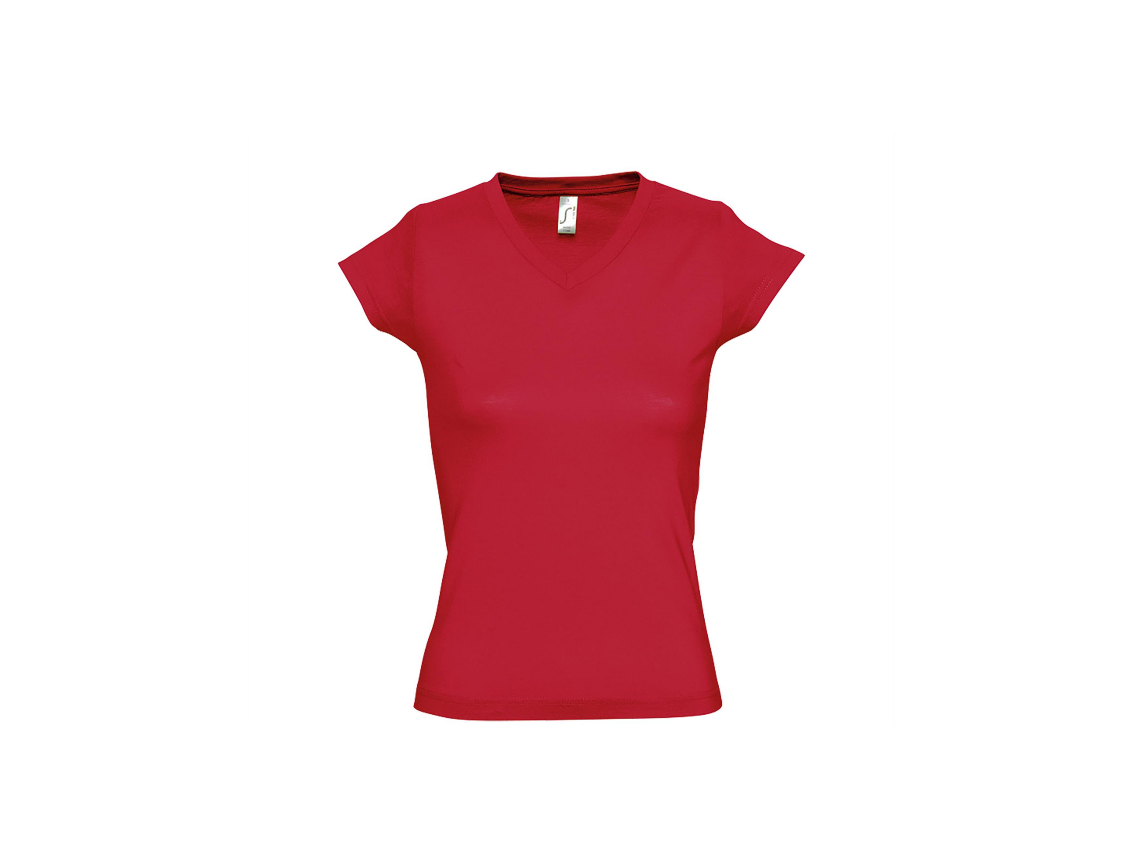 T-shirt dames met V-hals eigen Design