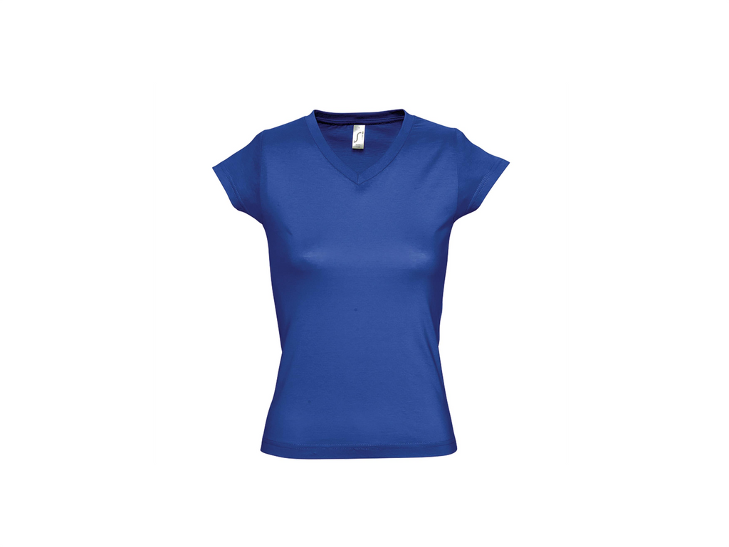 T-shirt dames met V-hals eigen Design