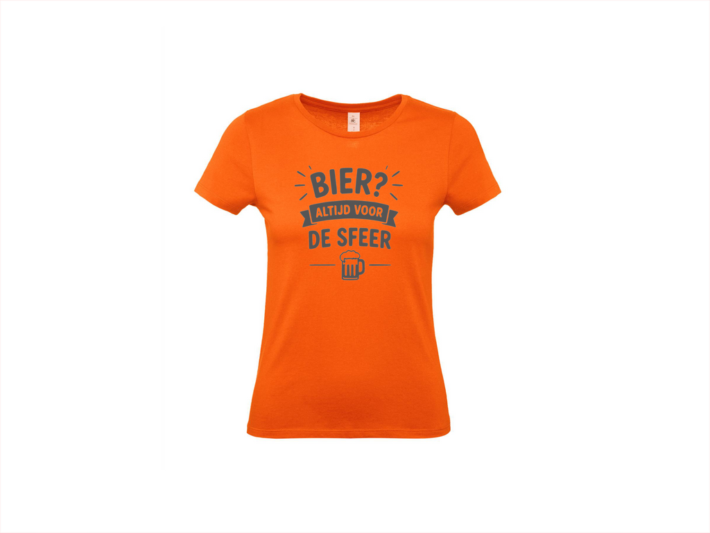 T-shirt met korte mouwen: Bier? altijd voor de sfeer