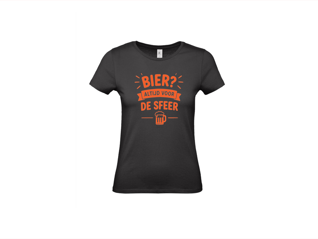T-shirt met korte mouwen: Bier? altijd voor de sfeer