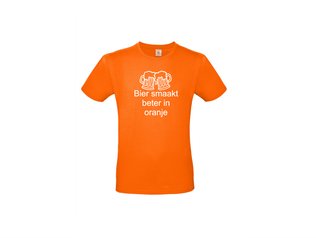 T-shirt met korte mouwen Proost in Oranje!