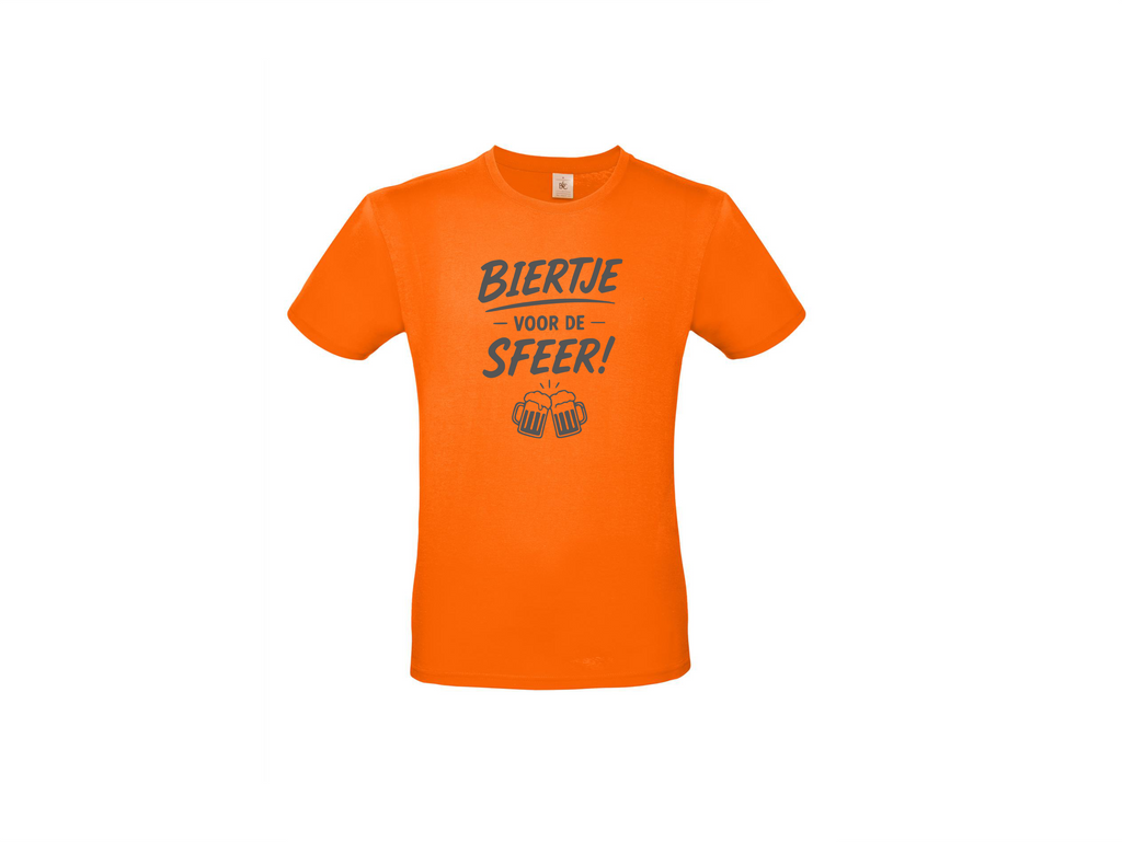 T-shirt met korte mouwen: biertje voor de sfeer