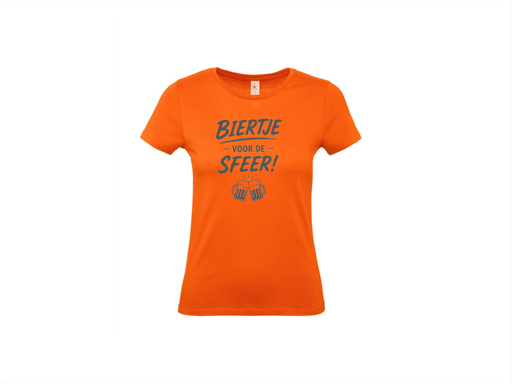 T-shirt met korte mouwen: biertje voor de sfeer