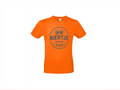 T-shirt met korte mouwen:🍻 Biertje Voor De Sfeer – Oranje Gezelligheid Shirt
