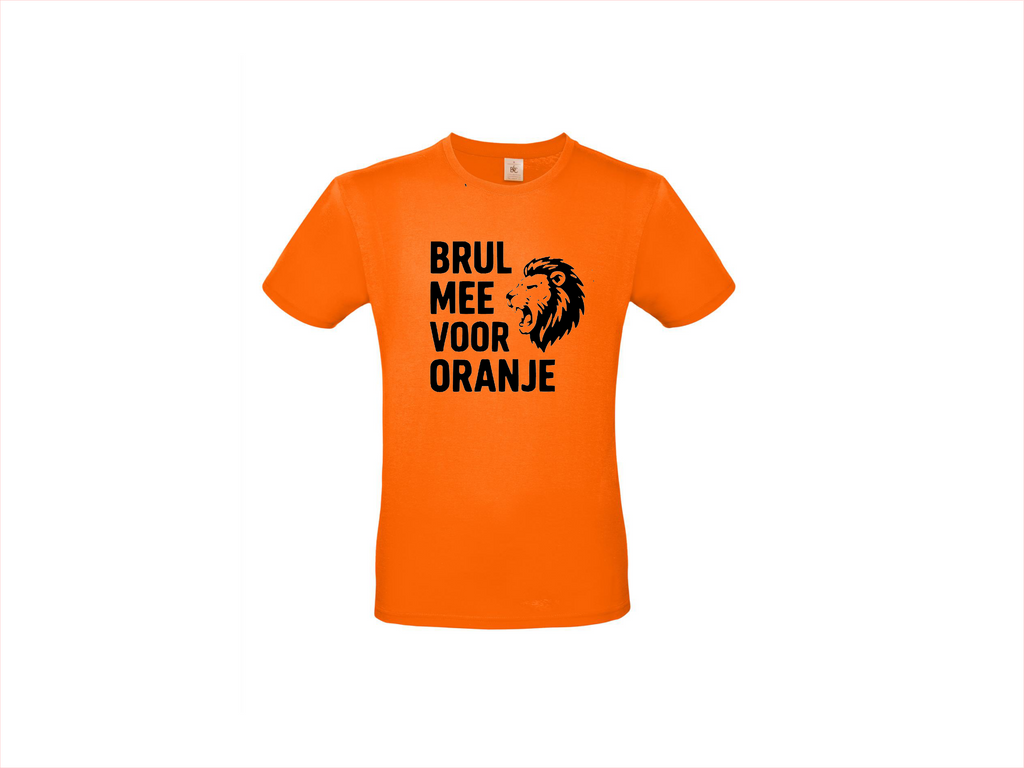 T-shirt met korte mouwen Brul Mee Voor Oranje! 🦁🇳🇱