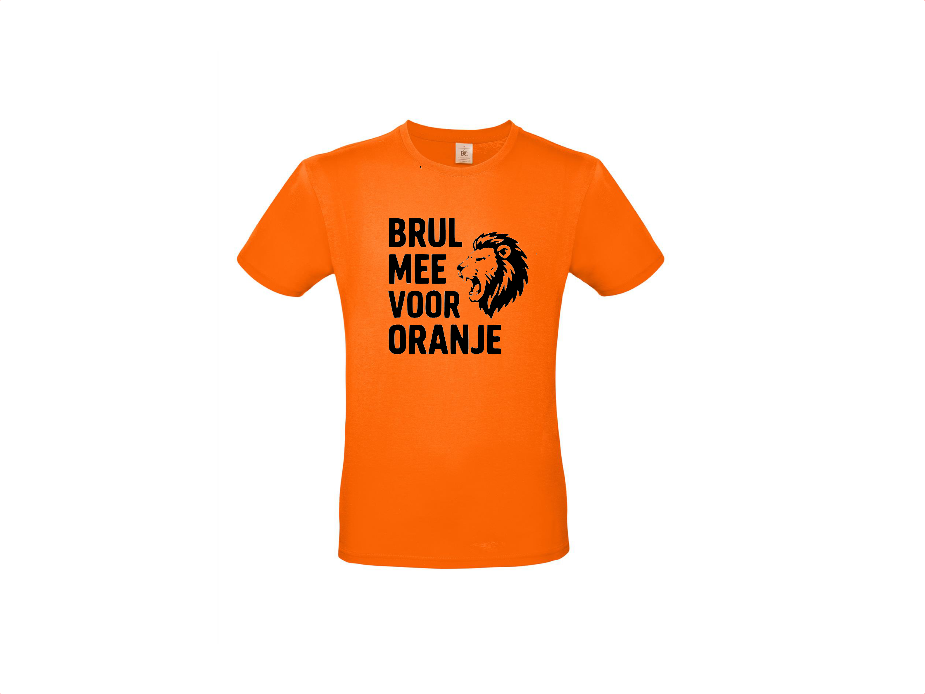 T-shirt met korte mouwen Brul Mee Voor Oranje! 🦁🇳🇱