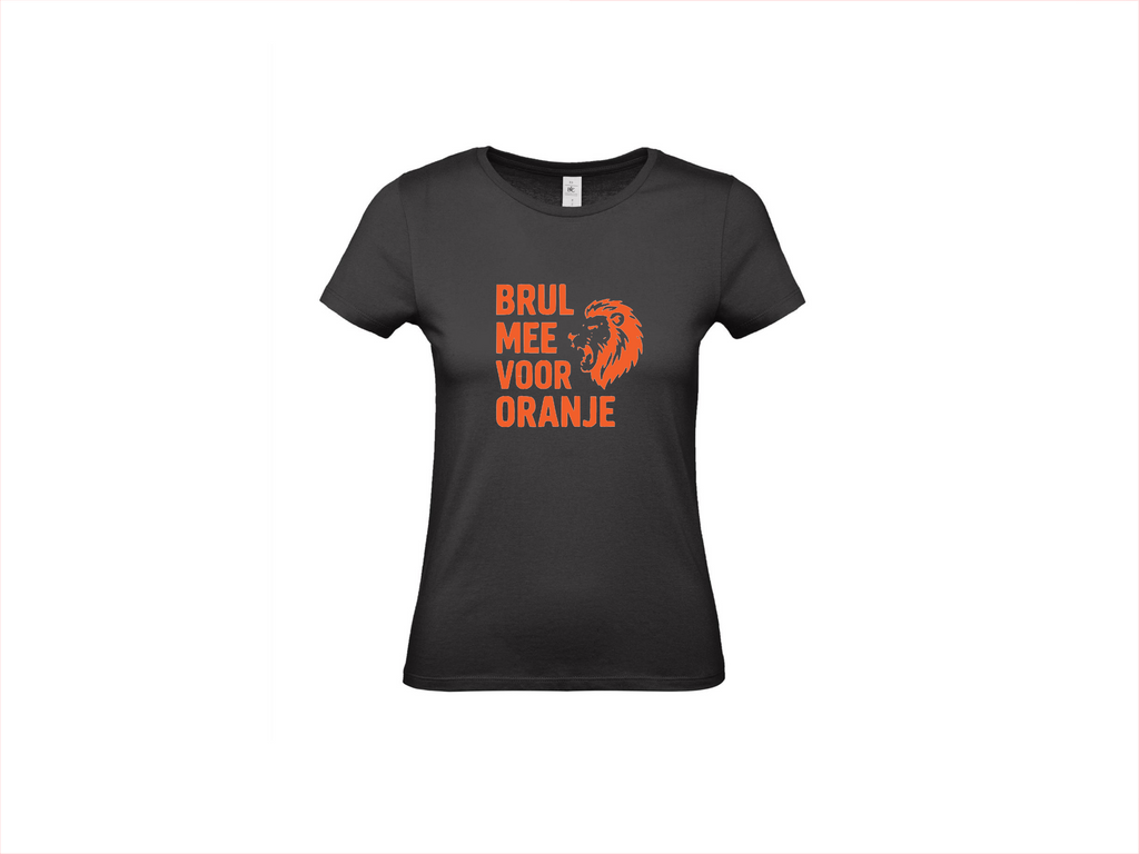 T-shirt met korte mouwen Brul Mee Voor Oranje! 🦁🇳🇱