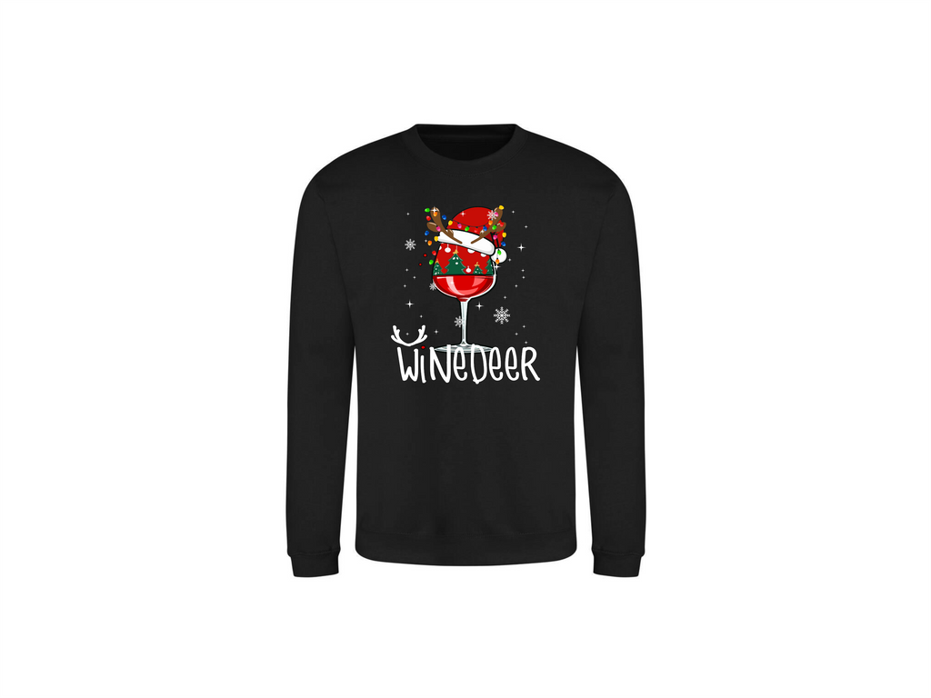 Sweater WineDeer – Omdat Kerst Altijd Beter Is met Wijn