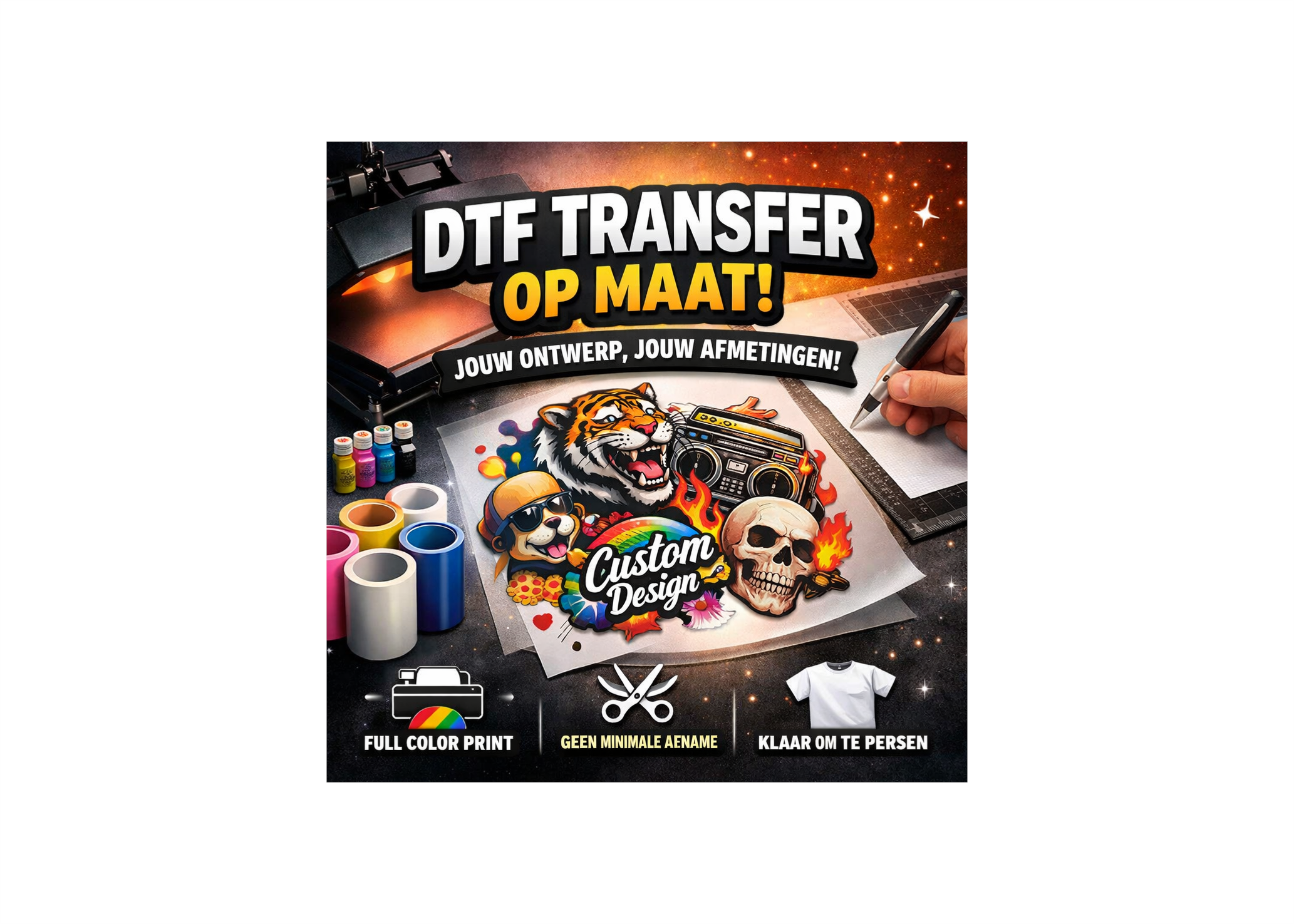 DTF- transfer op maat
