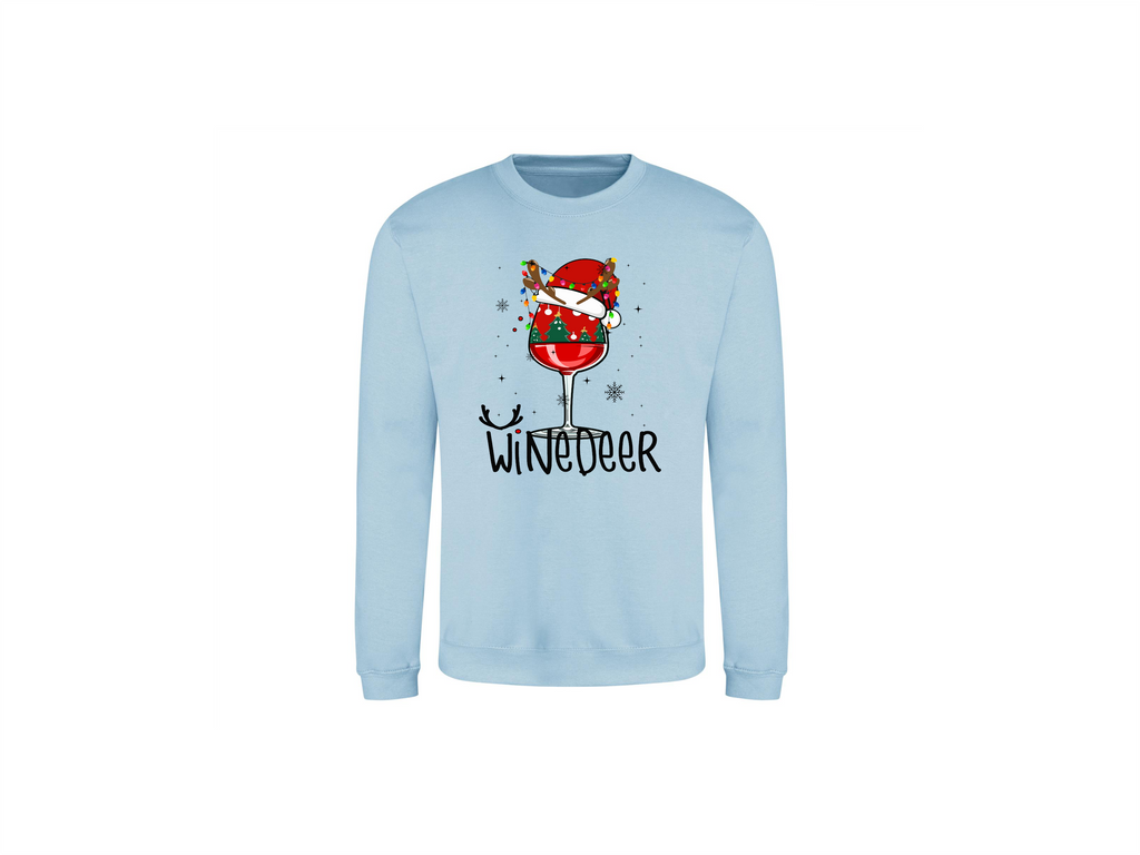 Sweater WineDeer – Omdat Kerst Altijd Beter Is met Wijn