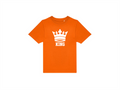 T-shirt kinderen:👑 Klein of groot… iedereen is royal op Koningsdag!