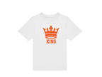 T-shirt kinderen:👑 Klein of groot… iedereen is royal op Koningsdag!