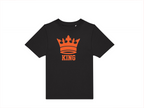 T-shirt kinderen:👑 Klein of groot… iedereen is royal op Koningsdag!
