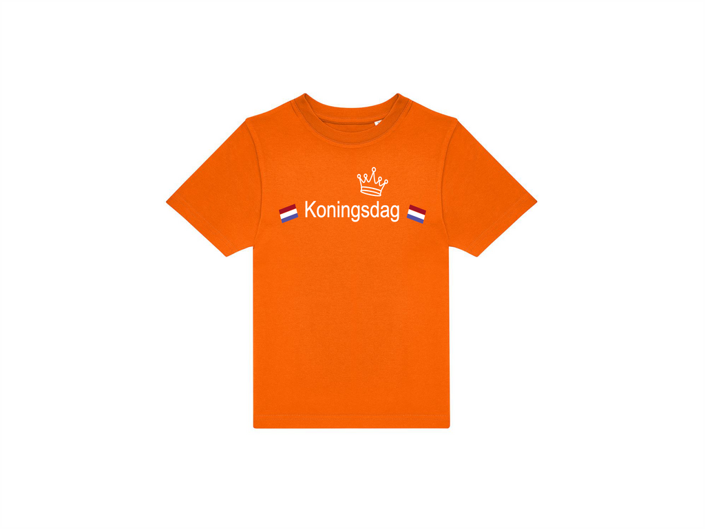 T-shirt kinderen: Klaar voor Koningsdag 👑🎉