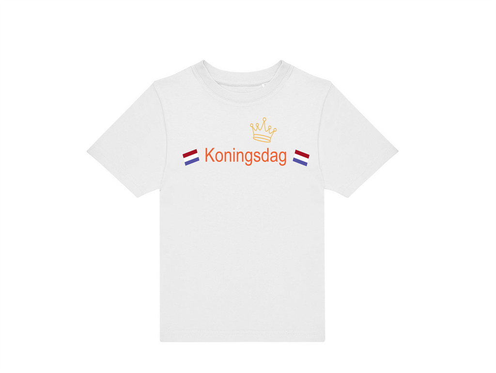 T-shirt kinderen: Klaar voor Koningsdag 👑🎉