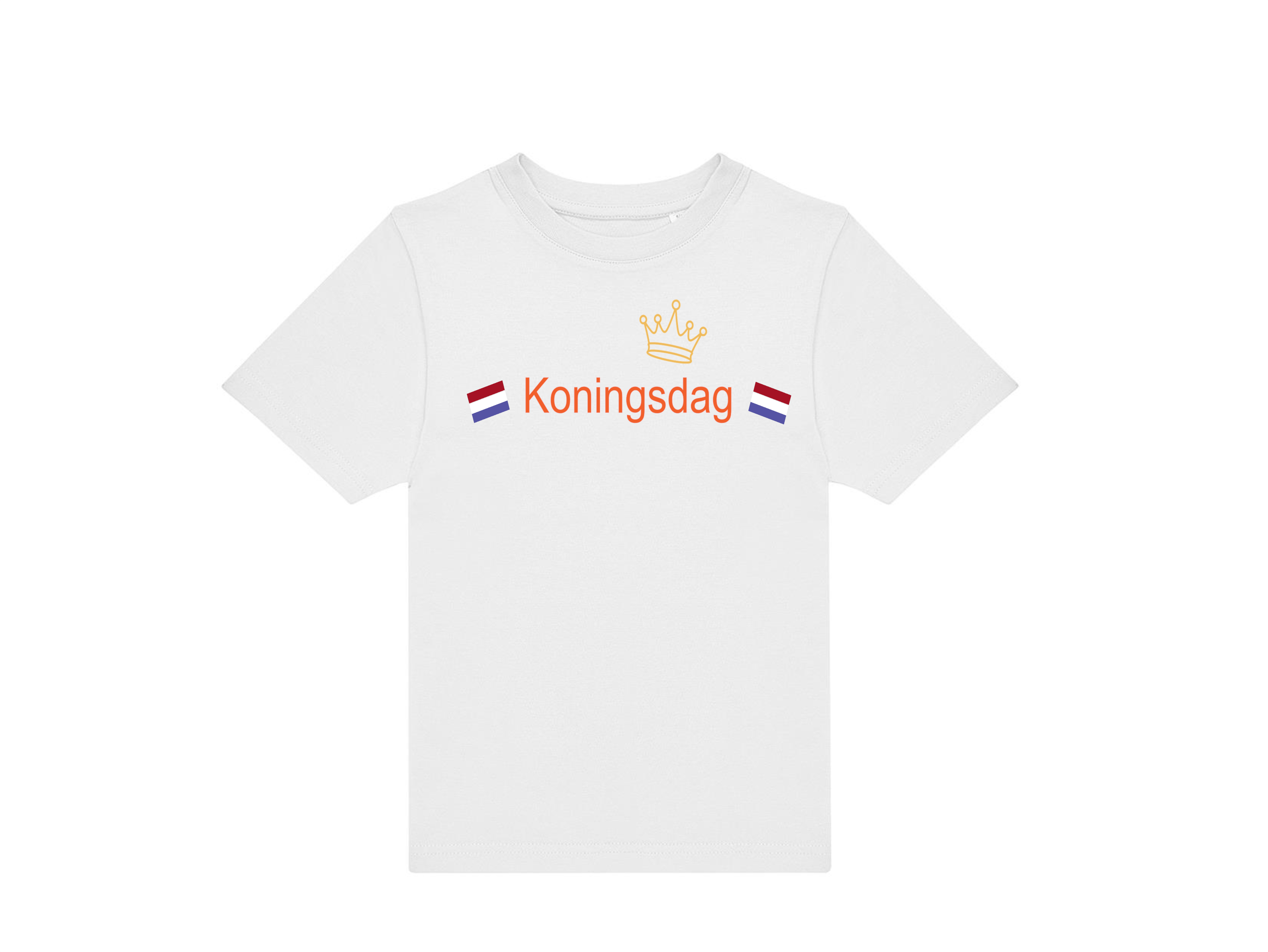 T-shirt kinderen: Klaar voor Koningsdag 👑🎉