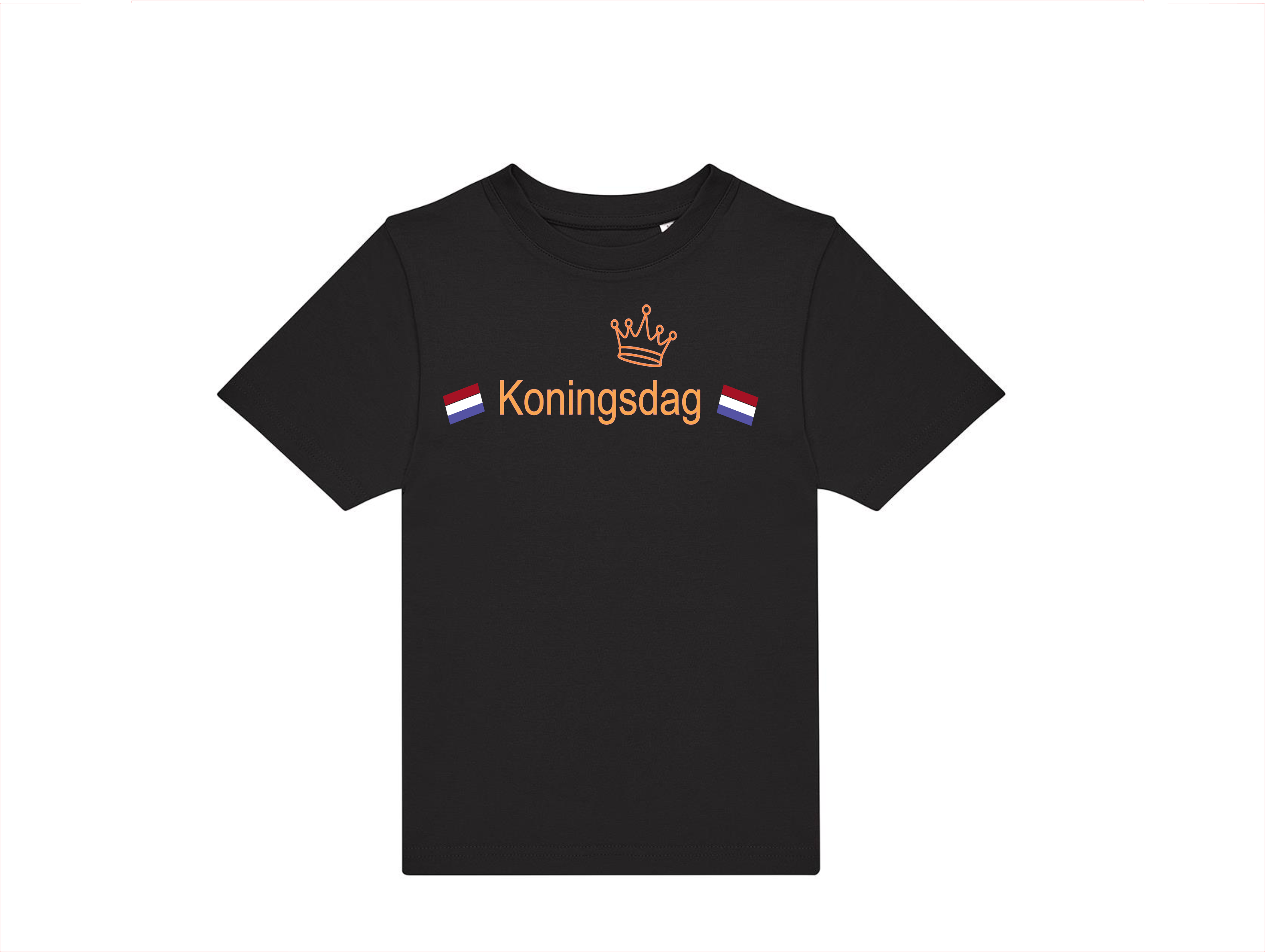 T-shirt kinderen: Klaar voor Koningsdag 👑🎉