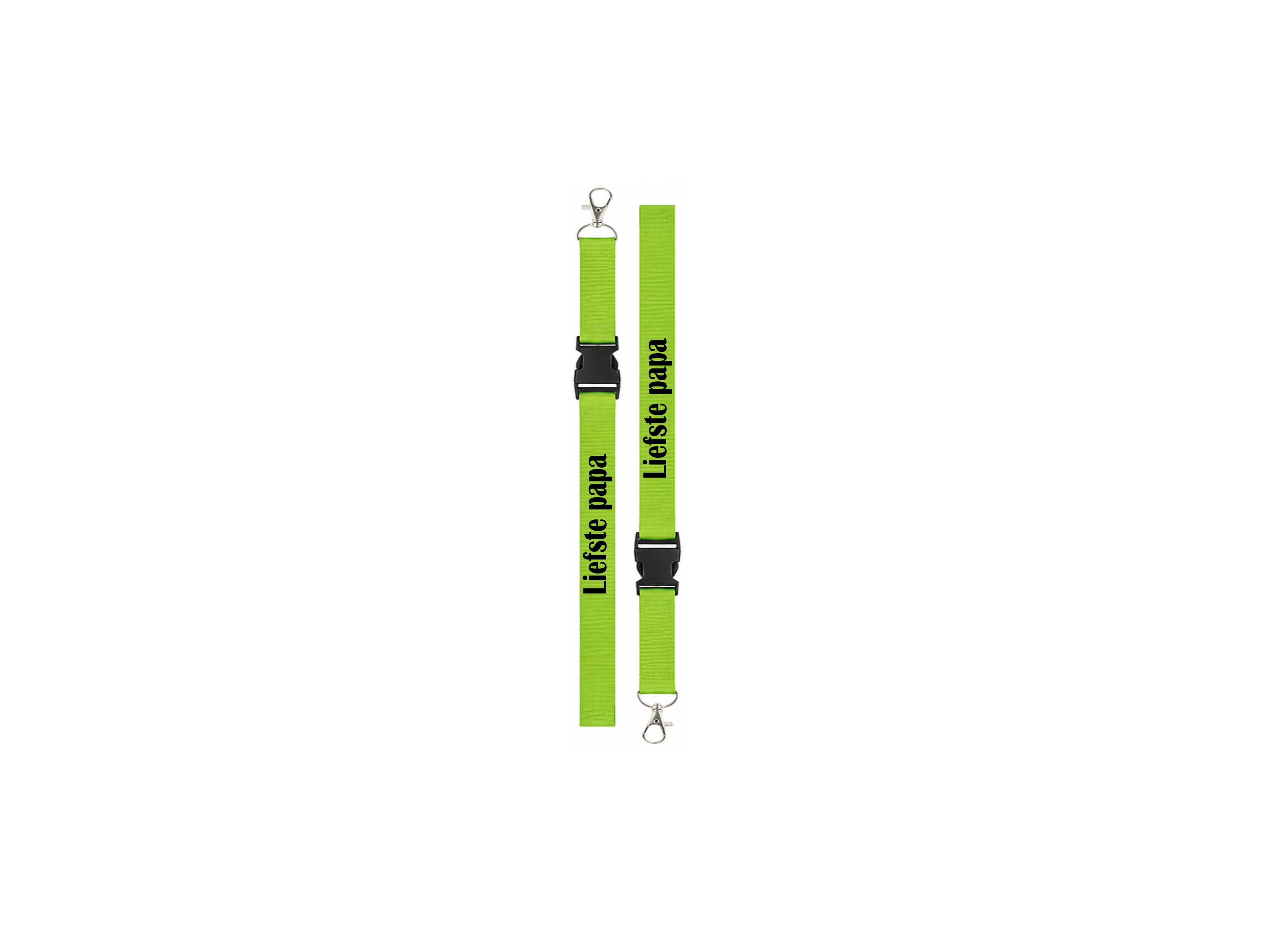 ❤️ Lanyard "Liefste Papa" – Persoonlijk Cadeau voor Vader