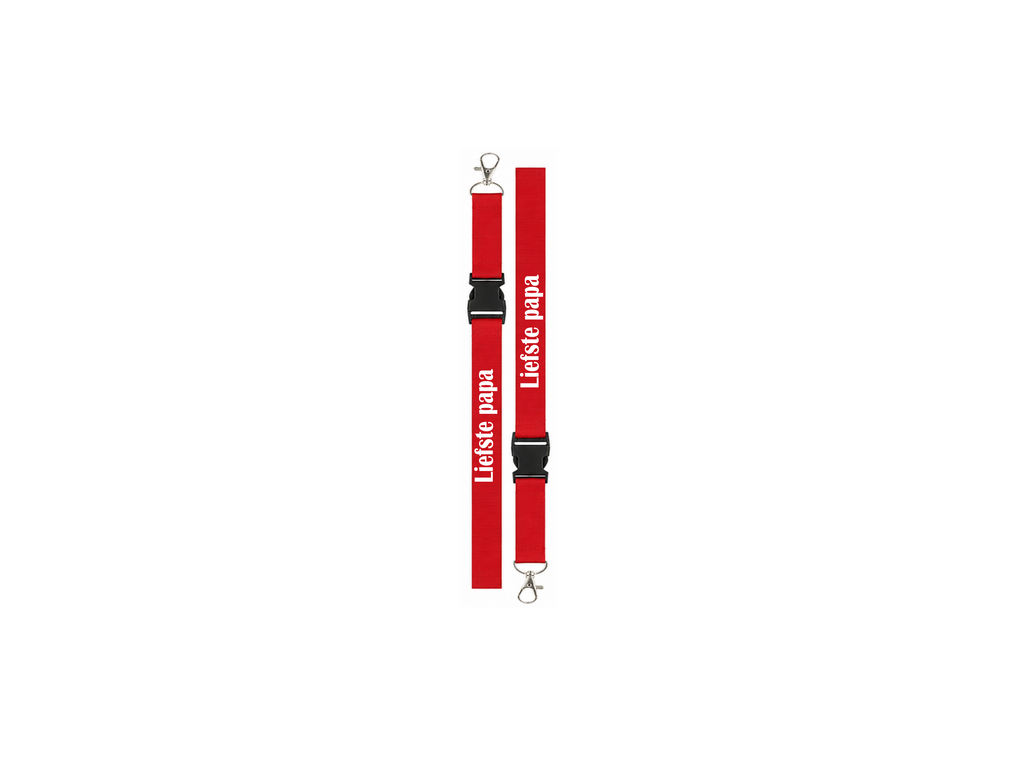 ❤️ Lanyard "Liefste Papa" – Persoonlijk Cadeau voor Vader