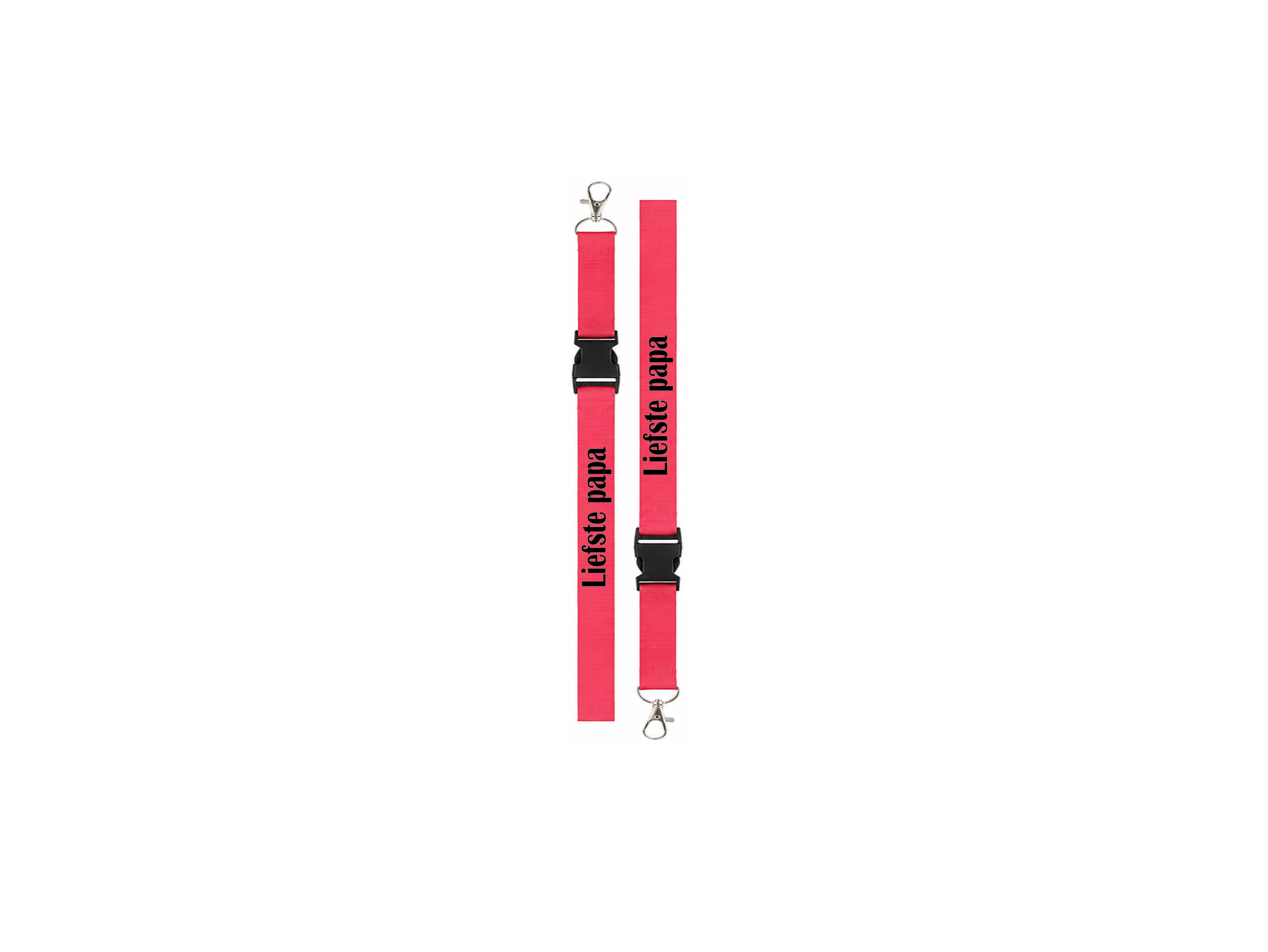 ❤️ Lanyard "Liefste Papa" – Persoonlijk Cadeau voor Vader