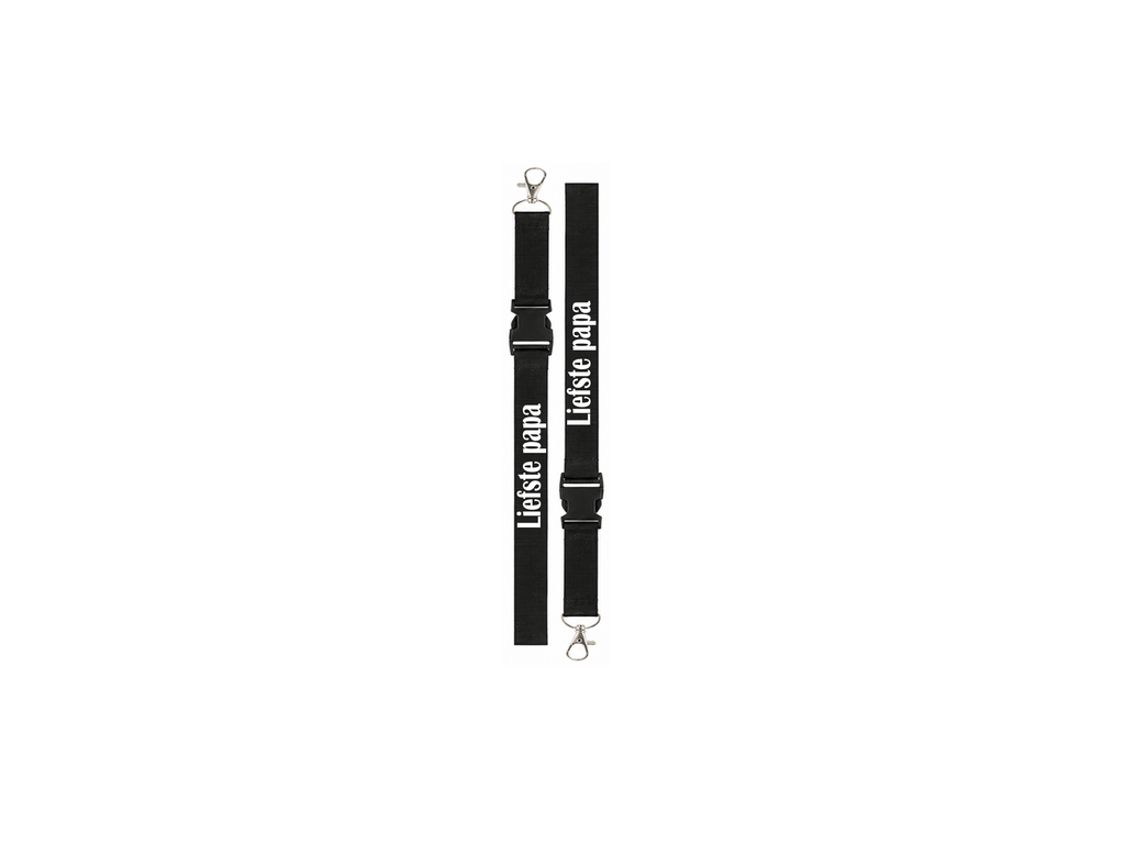 ❤️ Lanyard "Liefste Papa" – Persoonlijk Cadeau voor Vader