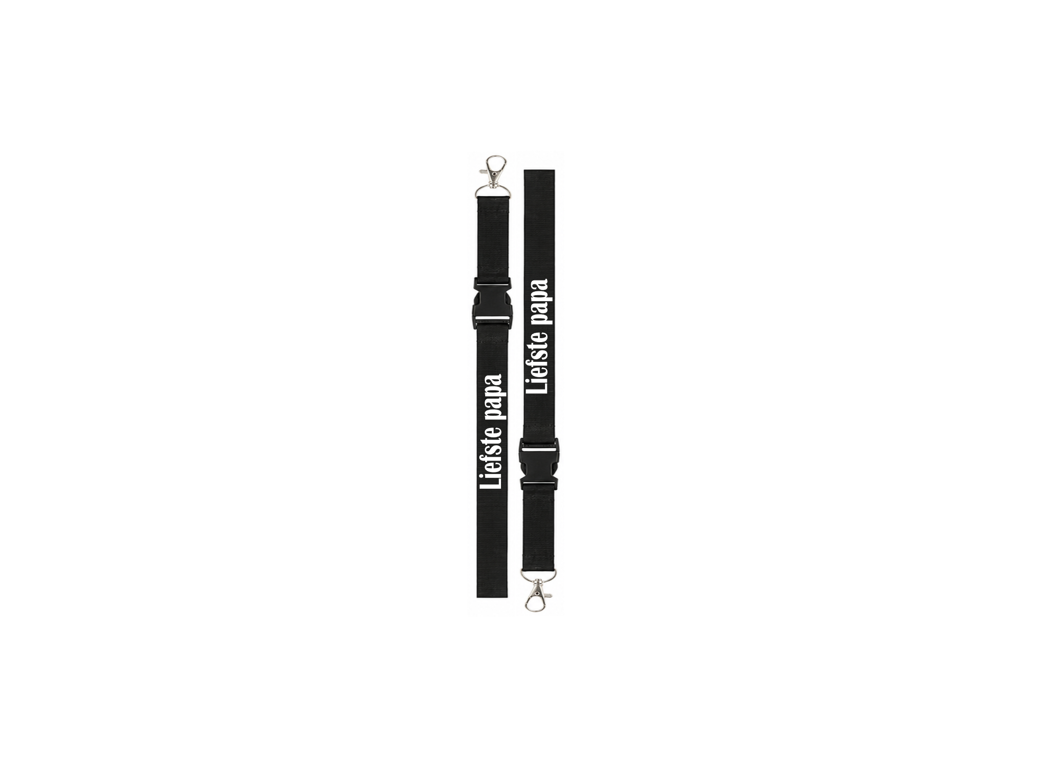 ❤️ Lanyard "Liefste Papa" – Persoonlijk Cadeau voor Vader