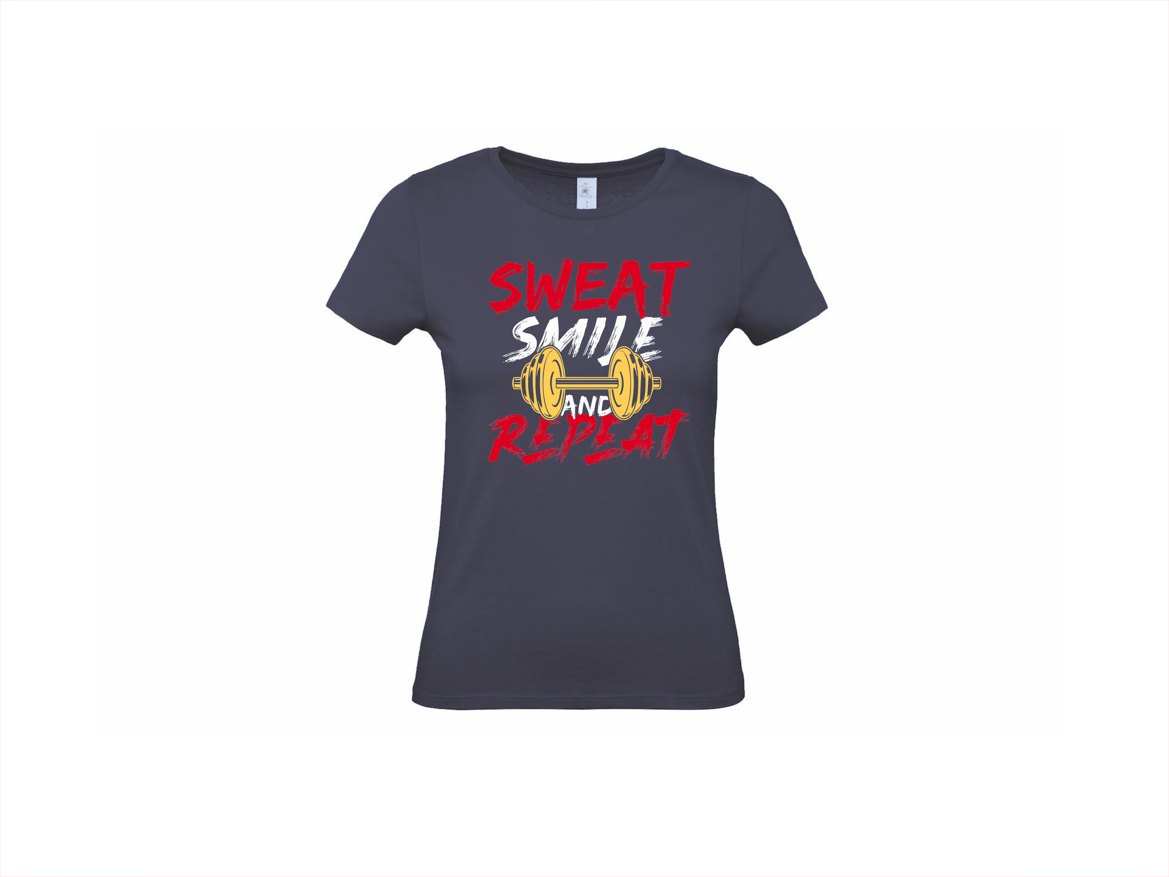 T-shirt 💪 Sweat, Smile and Repeat – Voor de echte doorzetter!