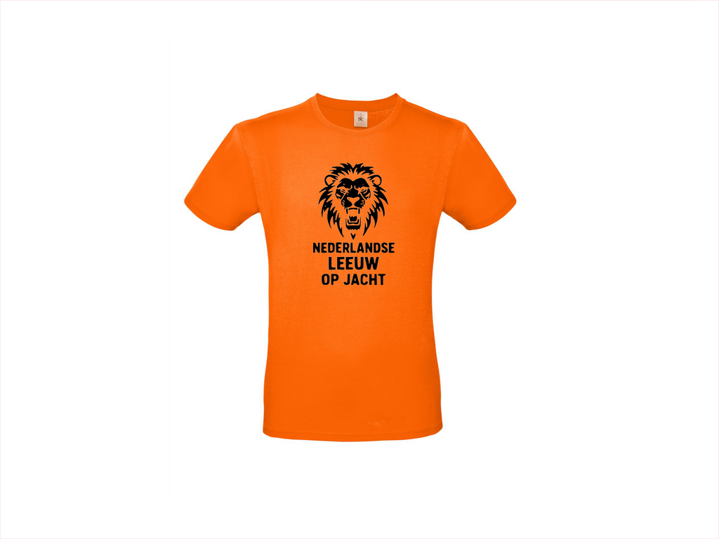 T-shirt met korte mouwen Nederlandse leeuw op jacht