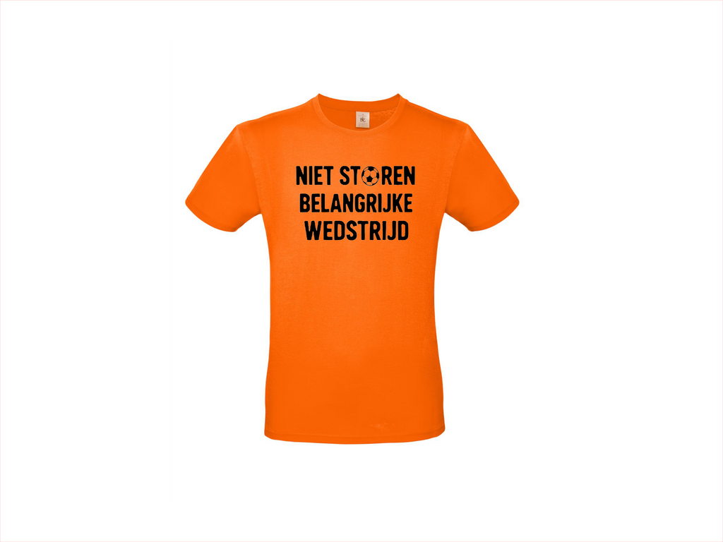 T-shirt met korte mouwen: Niet Storen – Belangrijke Wedstrijd!