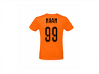 T-shirt met korte mouwen Mama – De Fanatiekste Supporter! 🧡⚽