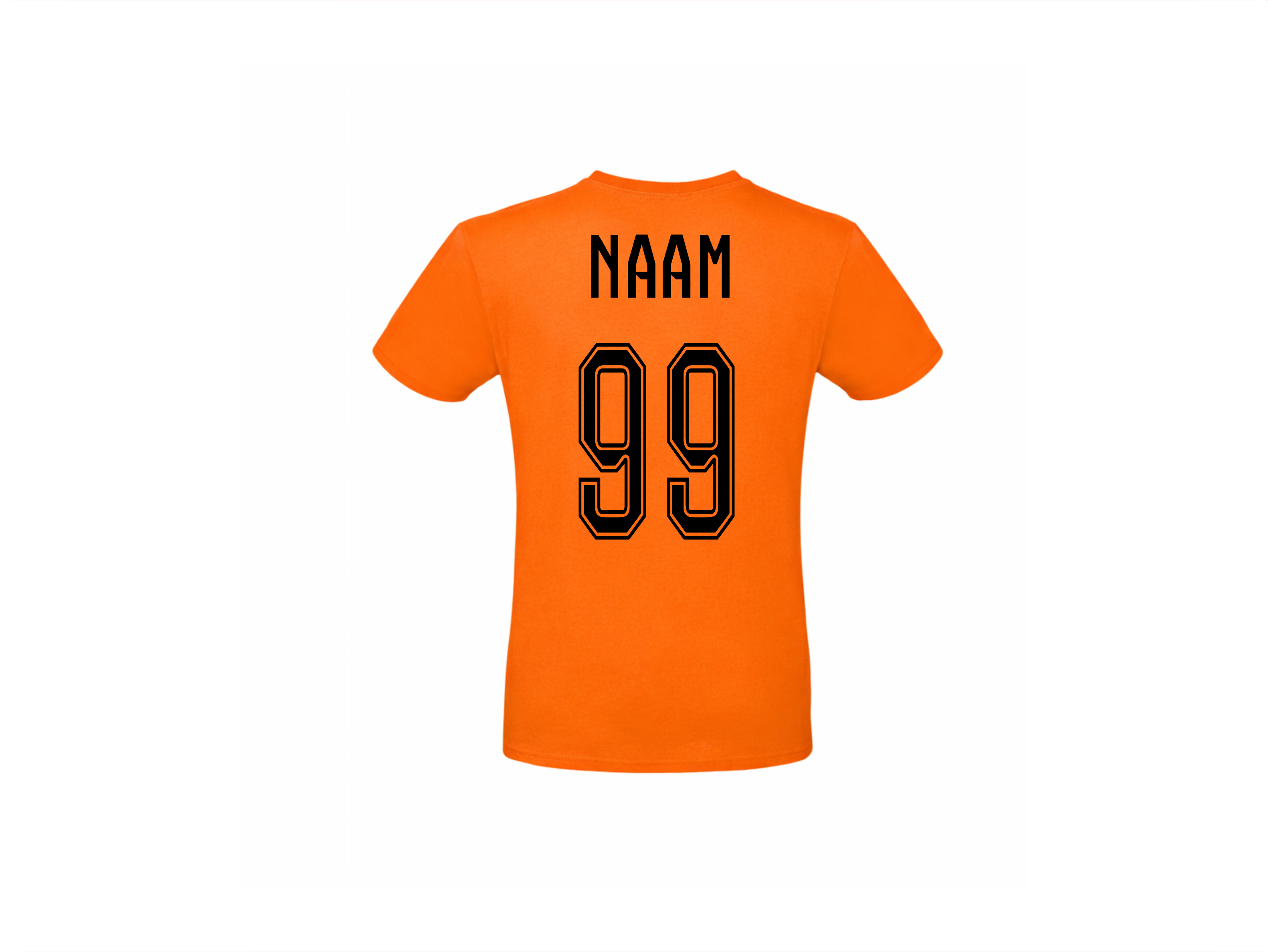 T-shirt met korte mouwen Mama – De Fanatiekste Supporter! 🧡⚽