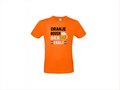 T-shirt met korte mouwen:🍺🧡 Oranje boven, bier erbij!