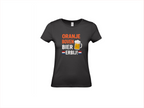 T-shirt met korte mouwen:🍺🧡 Oranje boven, bier erbij!