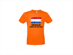 T-shirt met korte mouwen: Oranje door dik en dun
