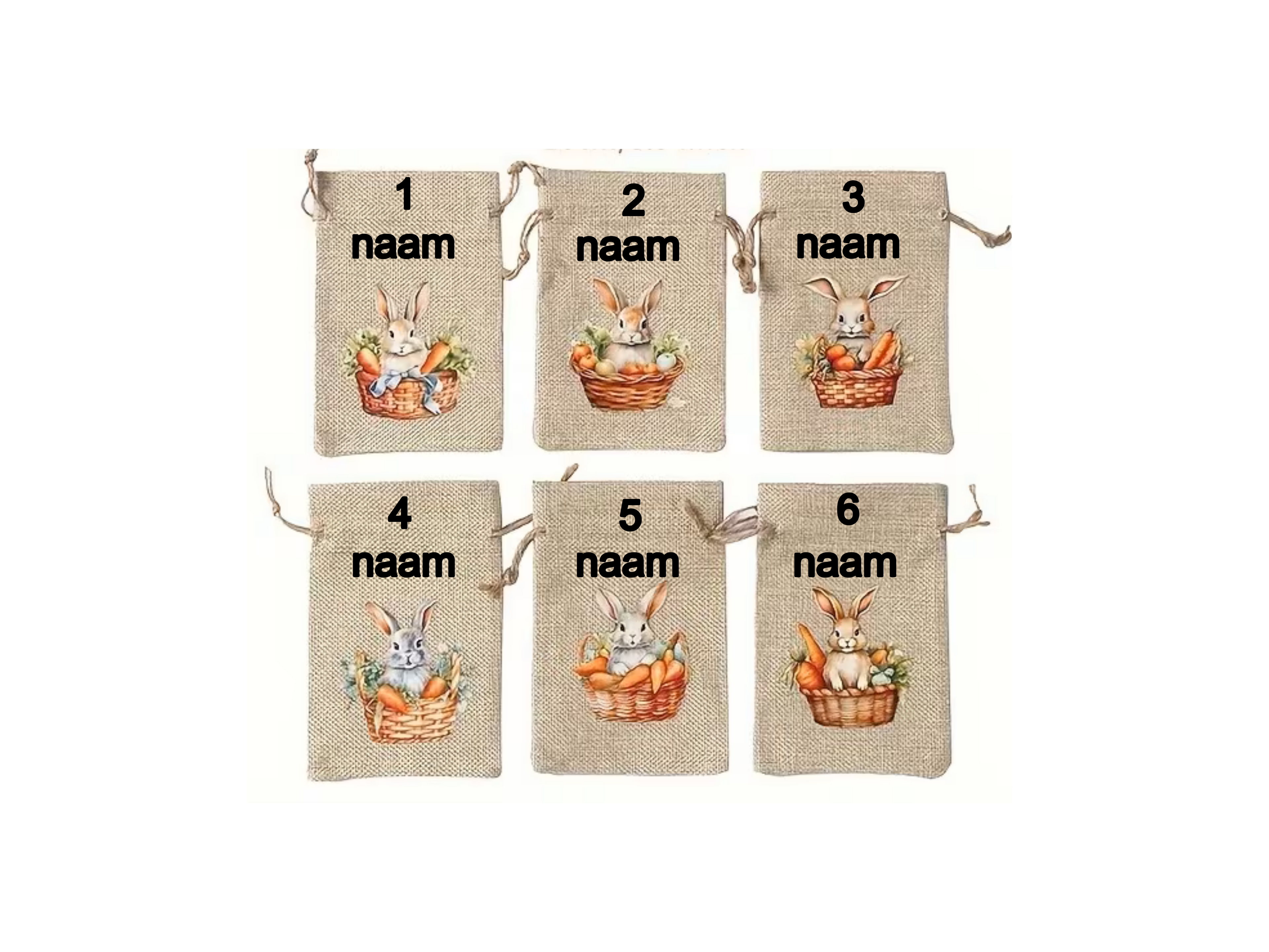 Gepersonaliseerd Paaszakje – Bunny Edition