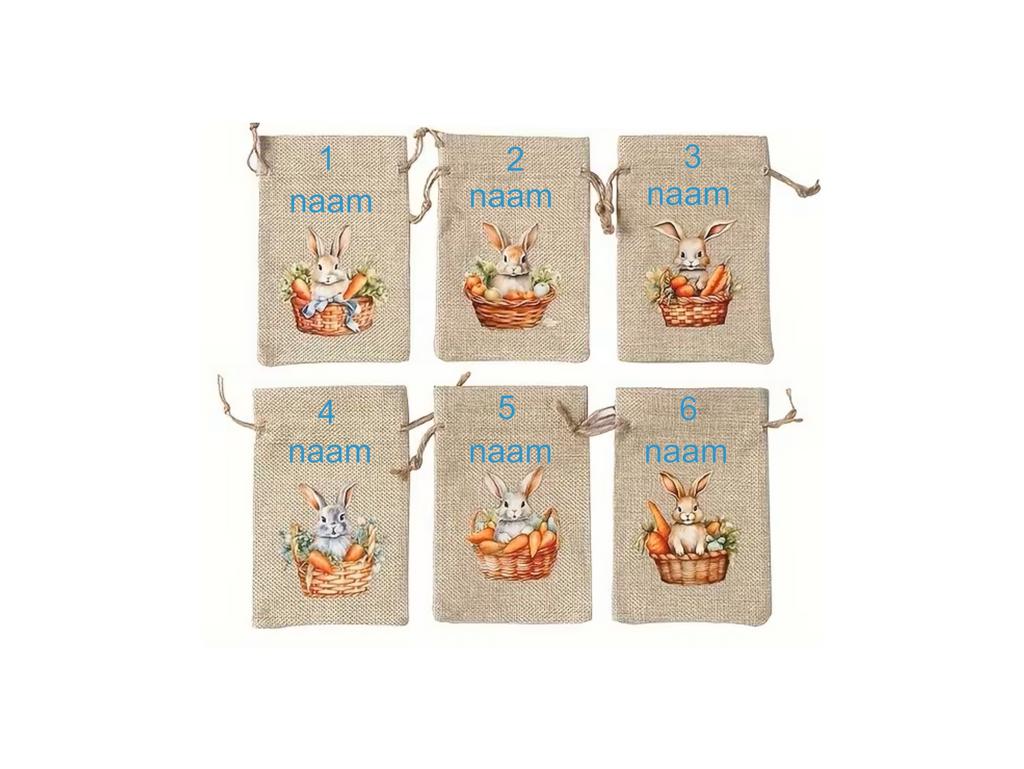 Gepersonaliseerd Paaszakje – Bunny Edition