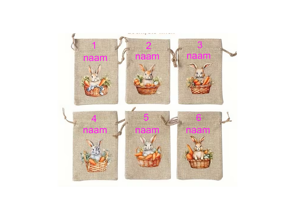 Gepersonaliseerd Paaszakje – Bunny Edition