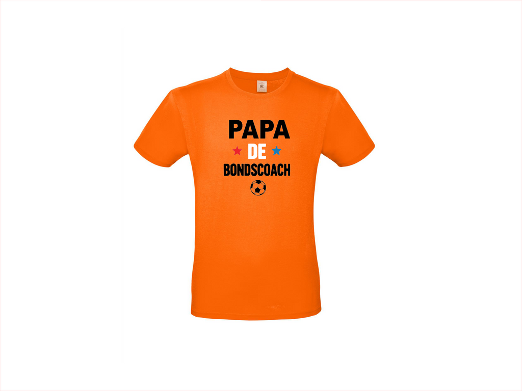 T-shirt met korte mouwen; papa de Bondscoach