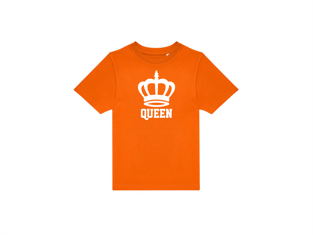 T-shirt kinderen:👑 Klein of groot… iedereen is royal op Koningsdag!