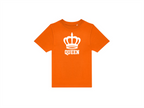 T-shirt kinderen:👑 Klein of groot… iedereen is royal op Koningsdag!