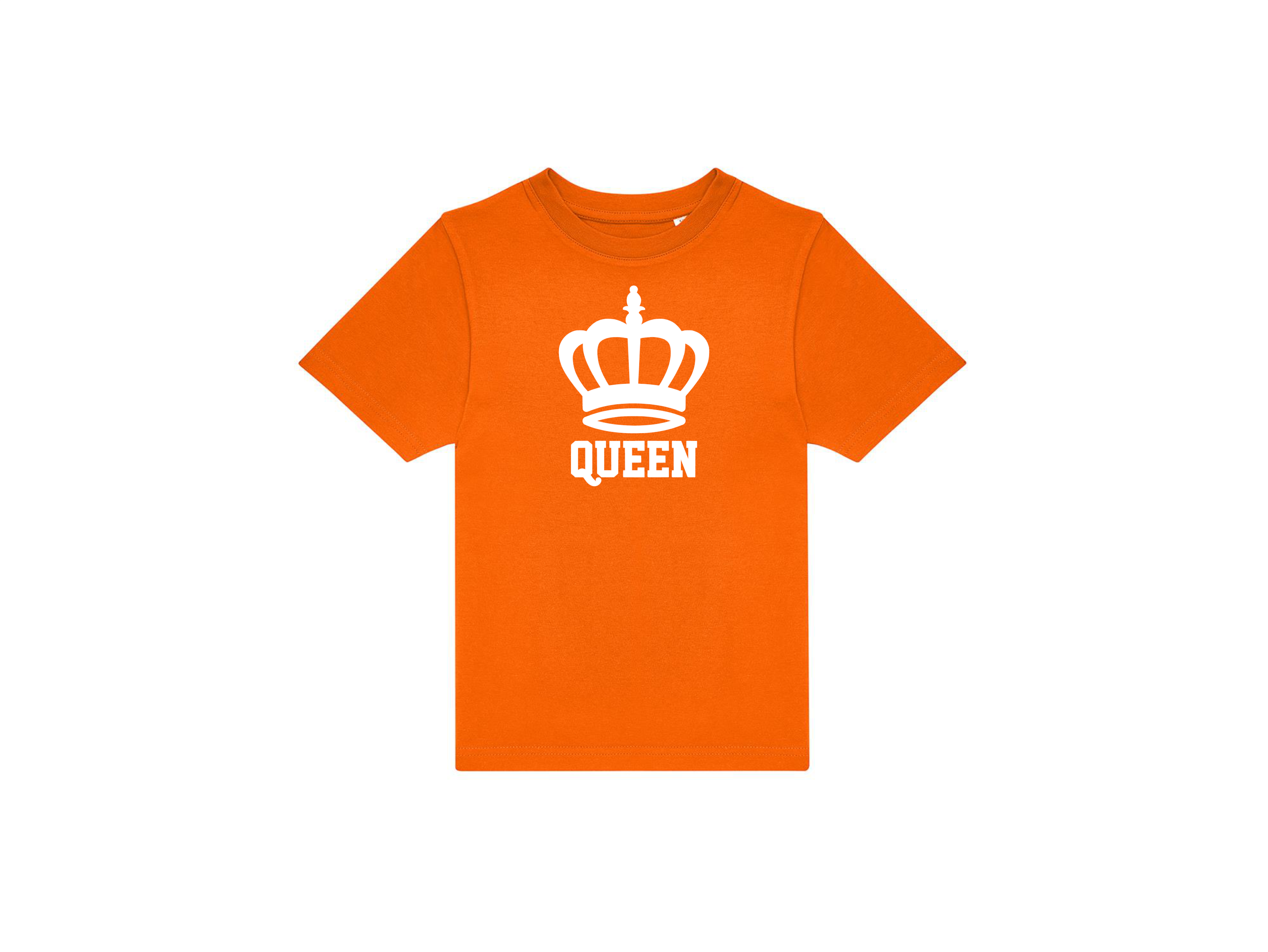 T-shirt kinderen:👑 Klein of groot… iedereen is royal op Koningsdag!
