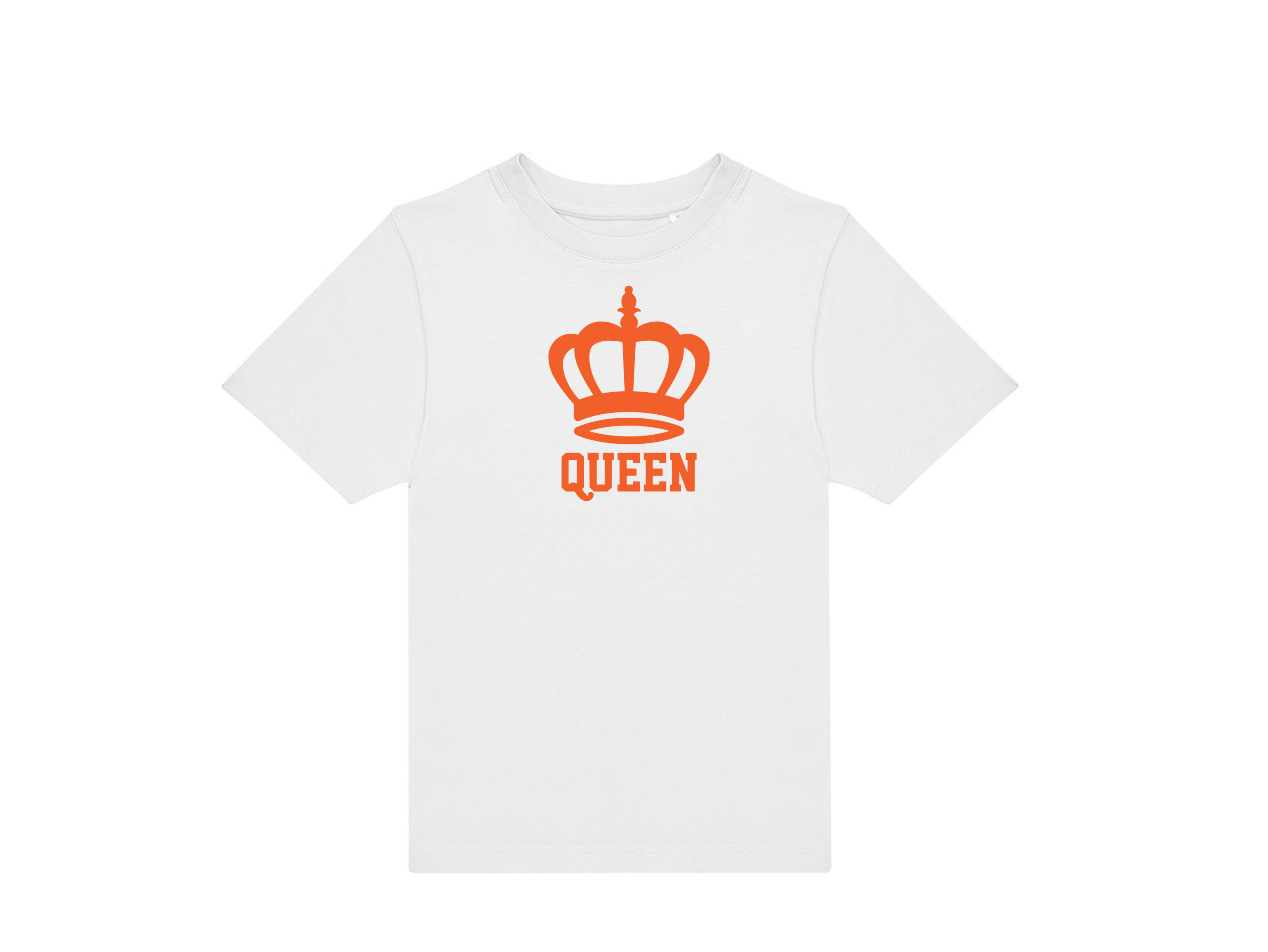 T-shirt kinderen:👑 Klein of groot… iedereen is royal op Koningsdag!